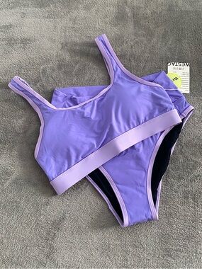 Westag Purple High Waisted Bikini Set NWT Size M